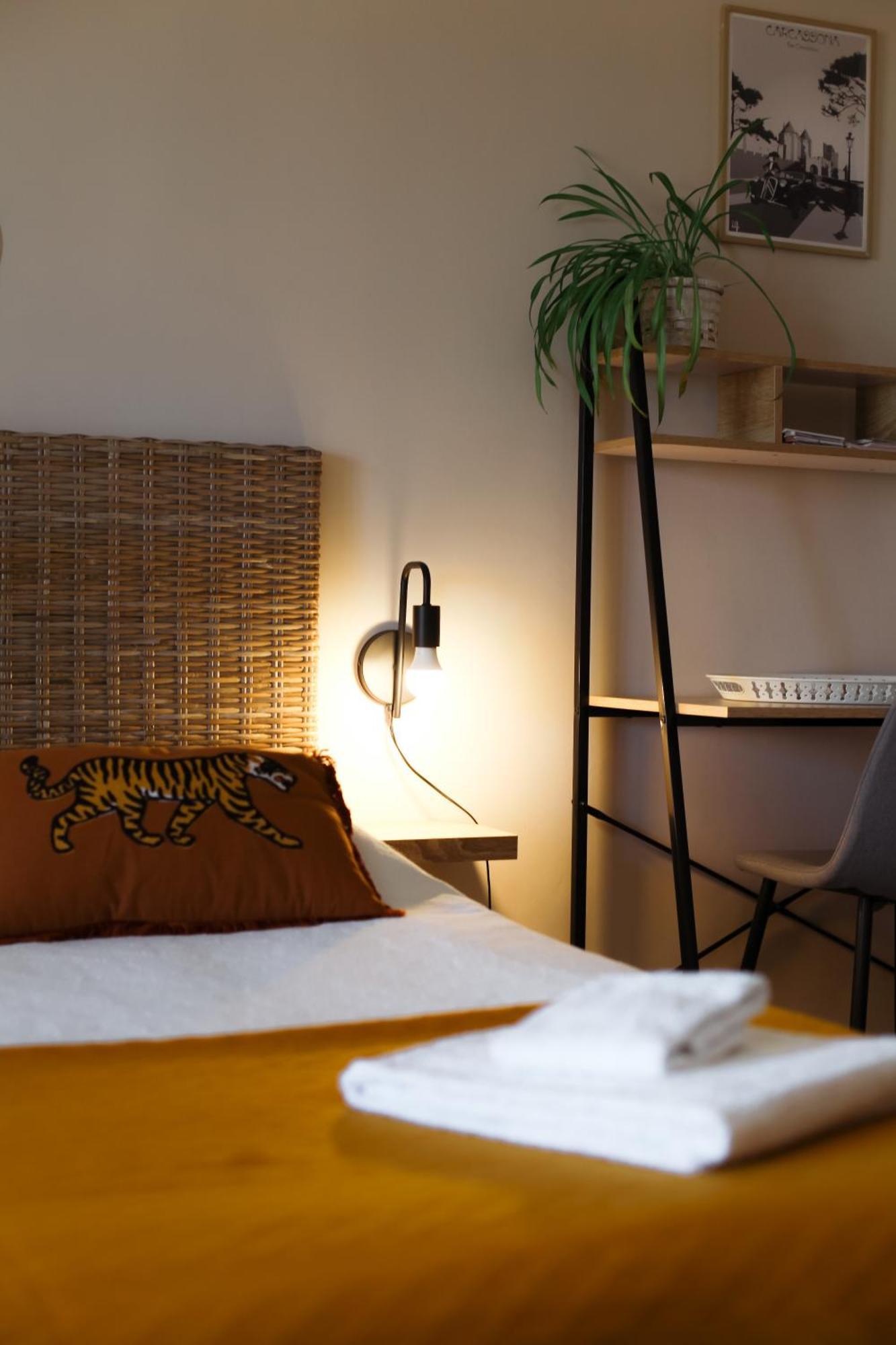 Studio Avec Parking Vue Sur La Cite De Carcassonne Exteriör bild